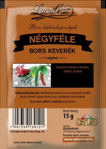 Lucullus 4 Féle Egész Bors 15 gr.