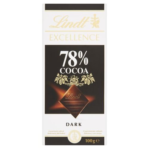 Lindt Excellence extra keserű étcsokoládé 78% 100 g