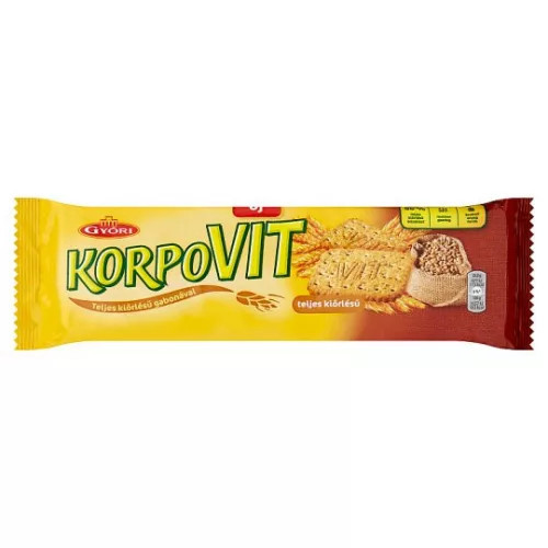 Győri Korpovit ropogós keksz teljes kiőrlésű gabonával 174 g