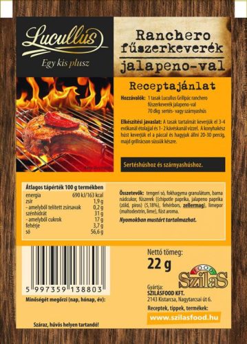 Lucullus Grillpác Ranc.Jal. 22 gr.