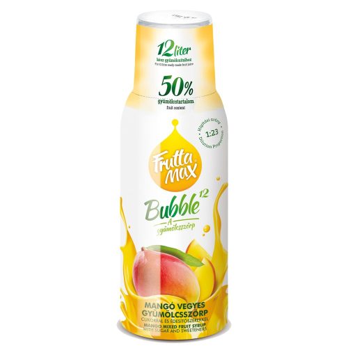 FruttaMax Bubble12 Mango ízű szörp 500 ml