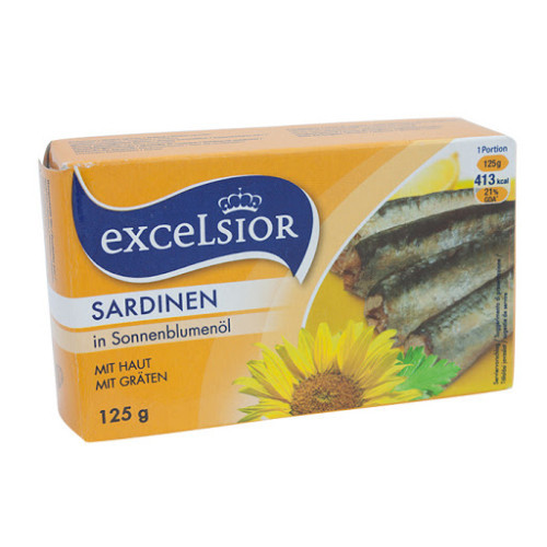 Excelsior szardínia növényi olajban 125 g