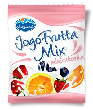 Bergland mini JogoFrutta Mix joghurt ízű cukorka 70g