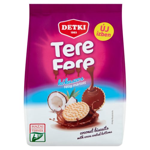 Detki Tere-fere kókuszos omlós keksz étbevonóval 150 g