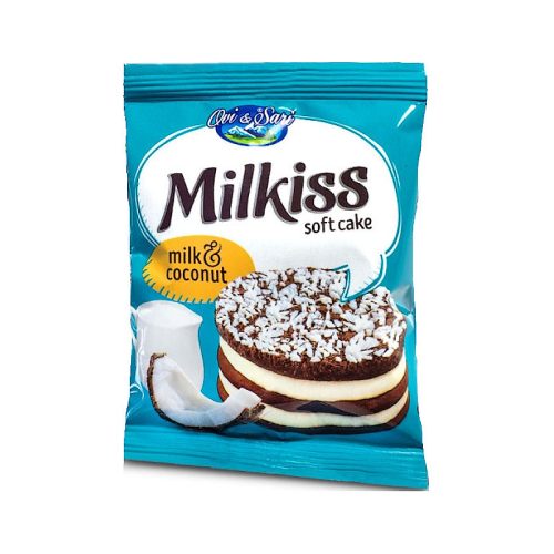 Milkiss Milk & Coconut kakaós-kókuszos piskóta kókusz ízű krémmel 50 g