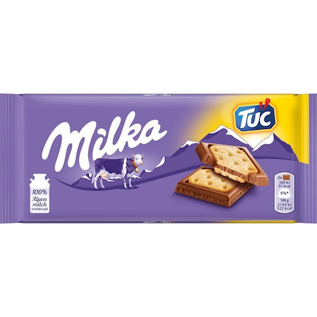 Milka Tuc alpesi tejcsokoládé sós krékerrel 87 g