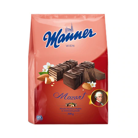 Manner Mozart mogyorókrémes étcsokiba mártott ostya 300 g