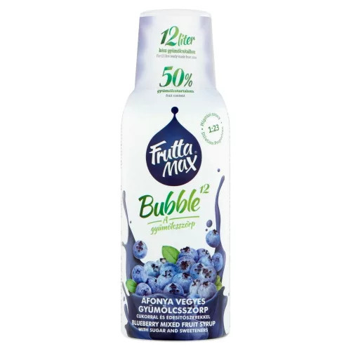 FM Bubble 12 Áfonya szörp 500ml DRS