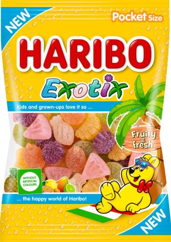 Haribo Exotix gyümölcsízű gumicukorka 100 g