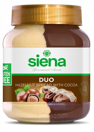 Siena Duo Mix kakaós mogyorós tejkrém édesítőszerrel gluténmentes 400 g