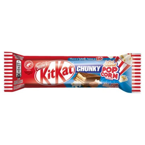 KitKat Chunky ropogós ostya sós karamellel és popcornízű krémmel 42 g