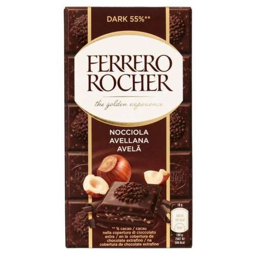 Ferrero Rocher mogyorós étcsokoládé 90 g