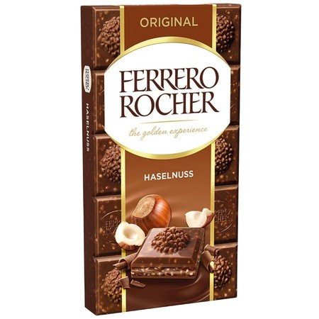 Ferrero Rocher mogyorós tejcsokoládé 90 g