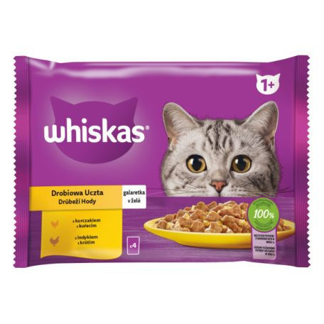 Whiskas 4*85 gr. Baromfi  ZSELÉ 6430