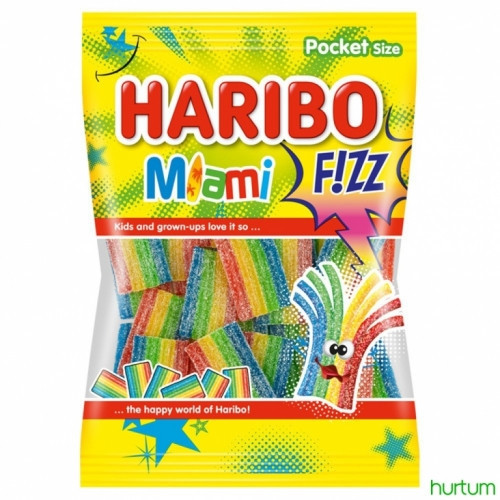 Haribo Miami Fizz savanyú gumicukor 85 g