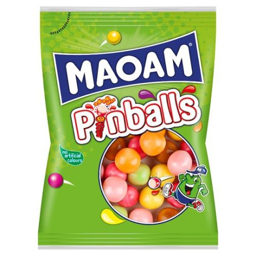 Maoam Pinballs olvadó rágóbonbon-drazsé, részben kóla ízesítéssel 70 g