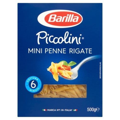 Barilla Piccolini Mini Penne Rigate apró durum száraztészta 500 g