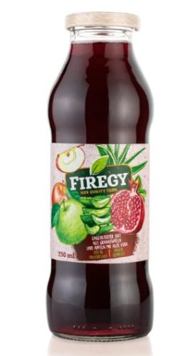 Firegy Ganat 100%-os gránátalmalé szüretlen almalé, aloe vera darabokkal 750 ml