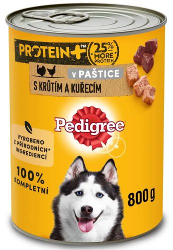 Pedigree kutya konzerv eledel pulykával és csirkével felnőtt kutyák számára 800 g