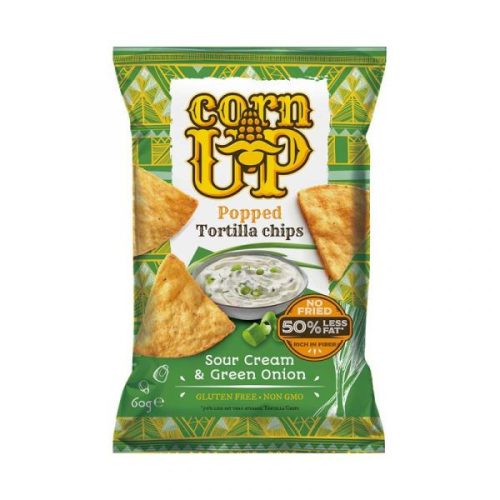 Corn Up tortilla chips hagymás-tejfölös ízű 60 g