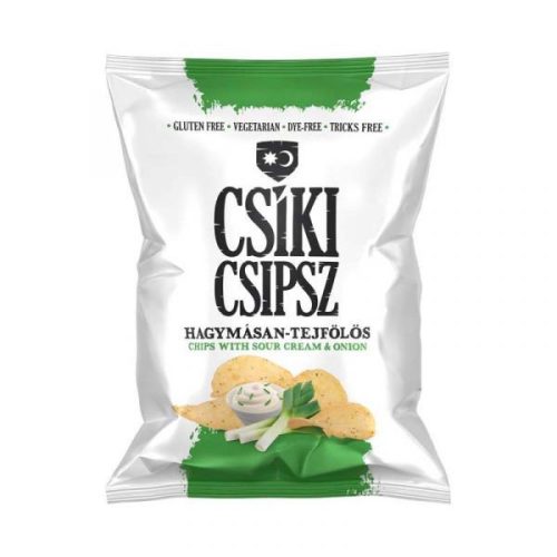 Csíki Csipsz hagymás-tejfölös ízű burgonyachips 50 g