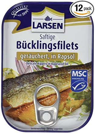 Larsen Heringfilé bazsalikomos 110 g