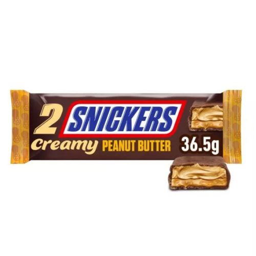 Snickers Creamy Smooth Peanut 2 pack csokoládé szelet 36,5g 