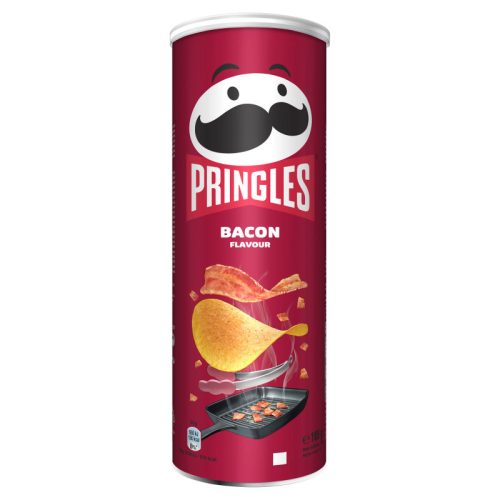 Pringles füstölt bacon ízesítésű snack 165 g 