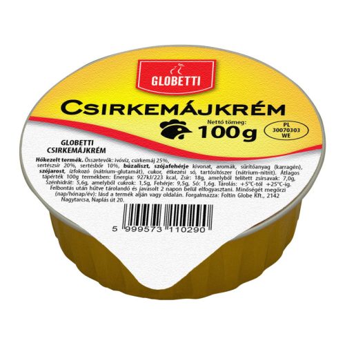 Globetti csirkemájkrém 100 g