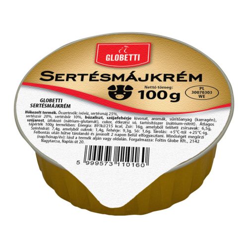 Globetti sertésmájkrém 100 g