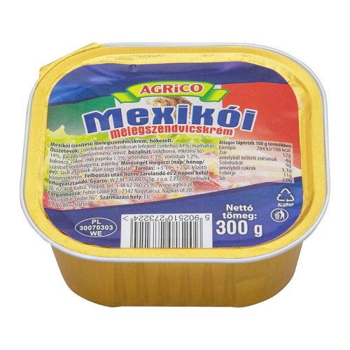 Agrico mexikói melegszendvicskrém 300 g