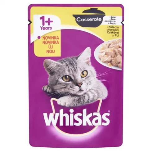 Whiskas alutasak Pure Delight aszpikban csirke 85 g