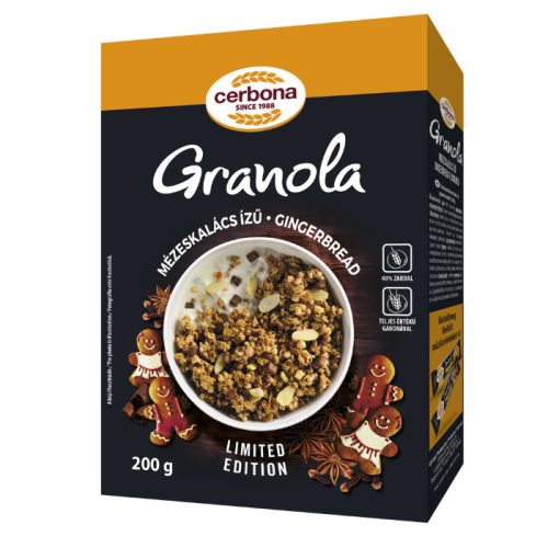 Cerbona Dob. Granola 200 gr. Mézeskalács