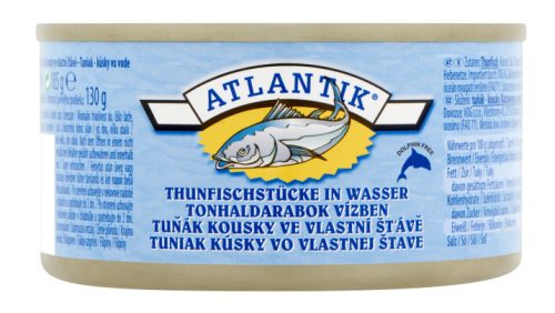 Tonhaldarabok vízben 185g Atlantik