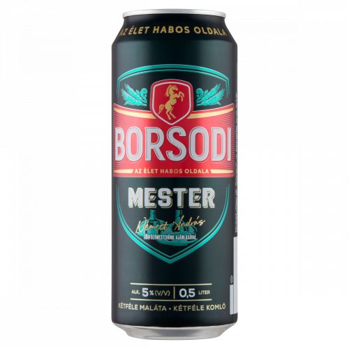 Borsodi Mester minőségi világos sör 5% 0,5 l