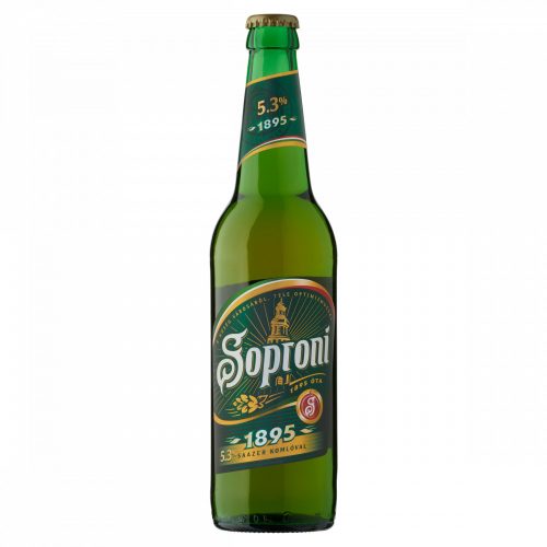 Soproni 1895 minőségi világos sör 5,0% 0,5 l üveg