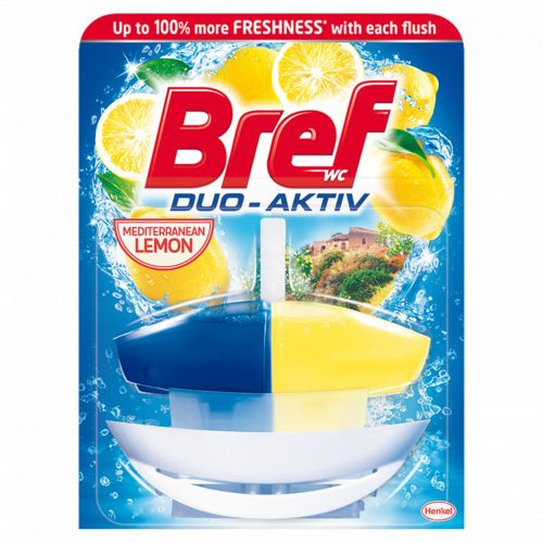 Bref Duo-Aktiv Mediterranean Lemon WC-frissítő citrom illattal 50 ml