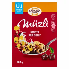 Cerbona müzli meggyes 200g