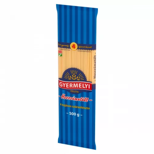 GYERMELYI TÉSZTA 4TOJ.HOSSZÚMETÉLT 500G