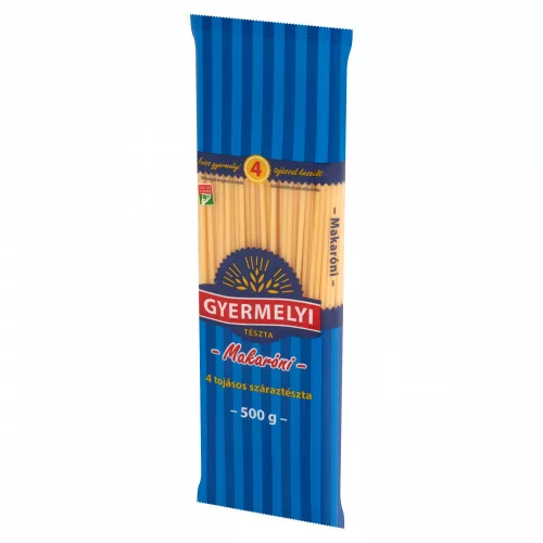 GYERMELYI TÉSZTA 4TOJ.MAKARÓNI 500G