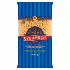 GYERMELYI TÉSZTA 4TOJ.SZARVACSKA 500G