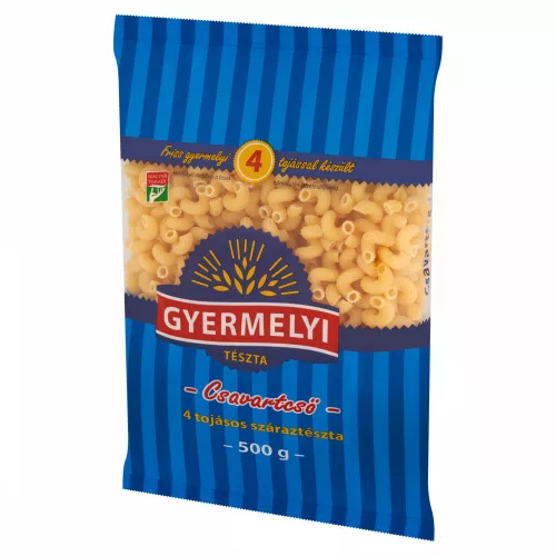 GYERMELYI TÉSZTA 4TOJ.CSAVARTCSŐ 500G
