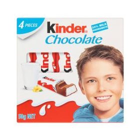 KINDER T4 CSOKOLÁDÉ 50G /20/