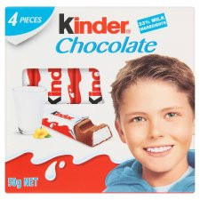 KINDER T4 CSOKOLÁDÉ 50G /20/