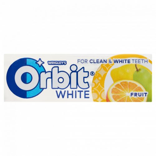 Orbit White gyümölcsízű cukormentes rágógumi édesítőszerrel 14 g