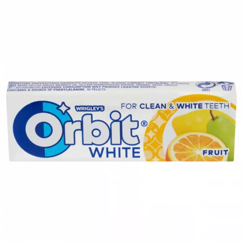 ORBIT WHITE FRUIT DRAZSÉ 14G  "R"