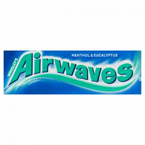 Airwaves Menthol & Eucalyptus mentol- és eukaliptuszízű cukormentes rágógumi édesítőszerrel 14 g