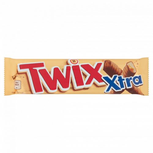 Twix Xtra kekszes szeletek karamellával, tejcsokoládéba mártva 2 x 37,5 g (75 g)