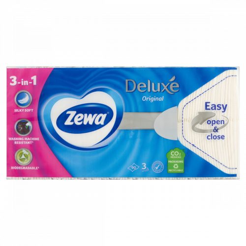 Zewa Deluxe Original illatosított papír zsebkendő 3 rétegű 90 db