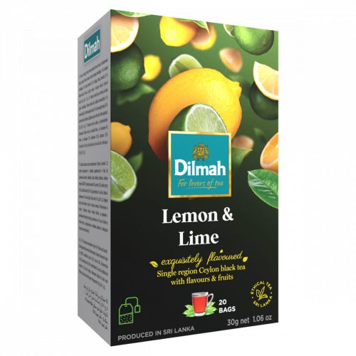 Dilmah aromás filteres fekete tea citrom és lime aromával 20 filter 30 g